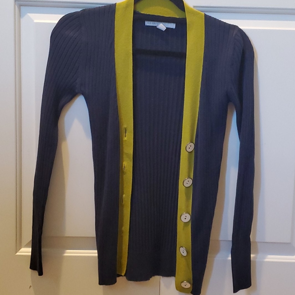Old Navy collegiate inspired cardigan sweater